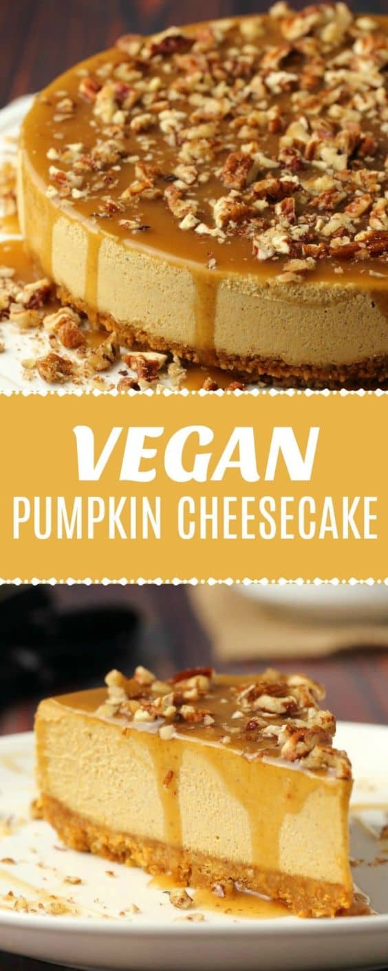 2. Vegan Pumpkin Cheesecake
