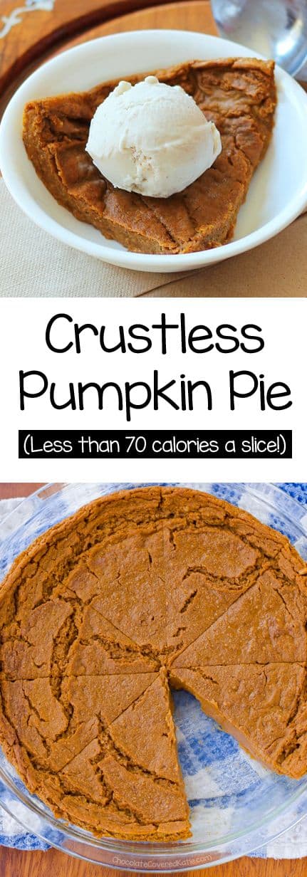 18. Crustless Pumpkin Pie
