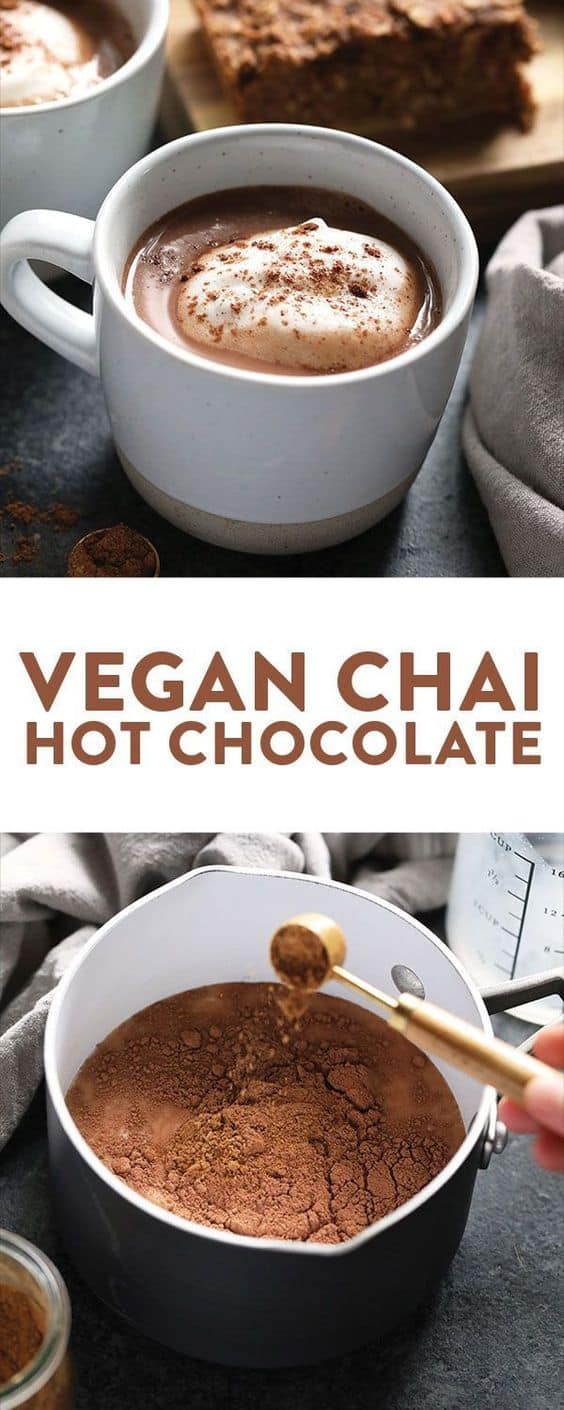 4. Vegan Chai Hot Chocolate