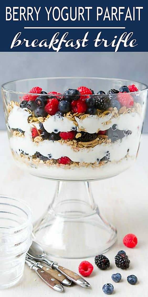 3. Berry Yogurt Parfait Trifle