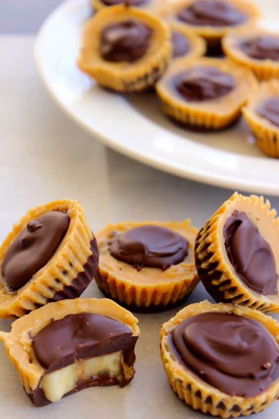 Peanut butter banana cups