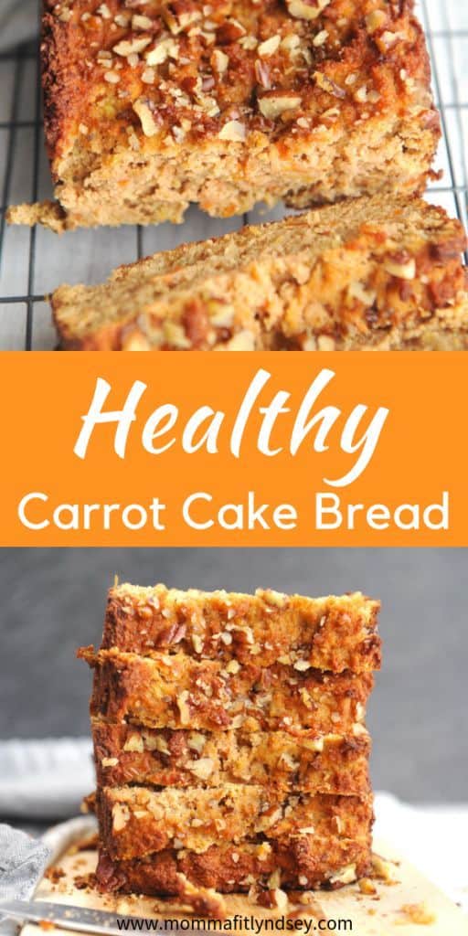 7. Healthy Carrot Cake Breakfast Bread