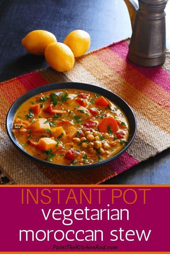 Vegetarian Instant Pot Moroccan Stew