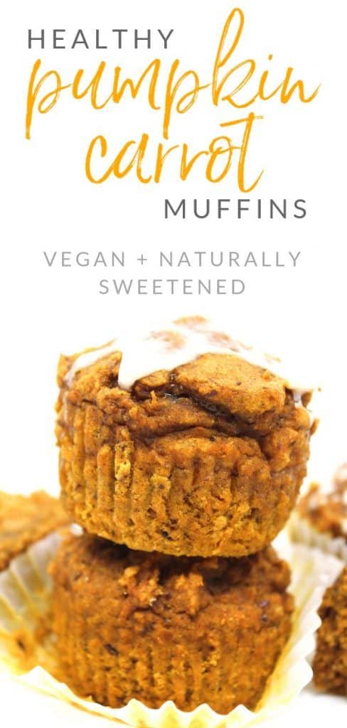 13. Healthy Pumpkin Carrot Muffins