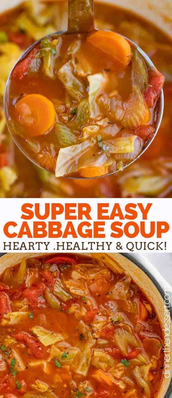 14. Cabbage Vegetarian Soup