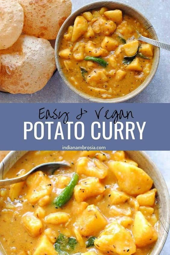 Vegan Aloo Curry Indian Potato Curry