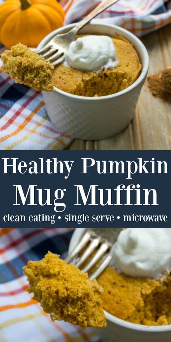14. Healthy Pumpkin Mug Muffin