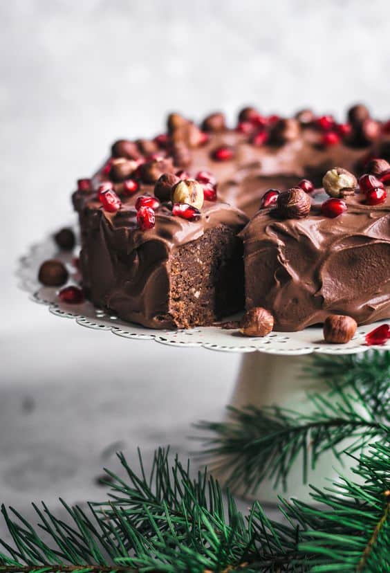 Vegan Chocolate Hazelnut Cake