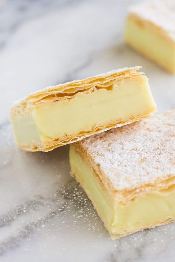 Vegan Vanilla Custard Slice