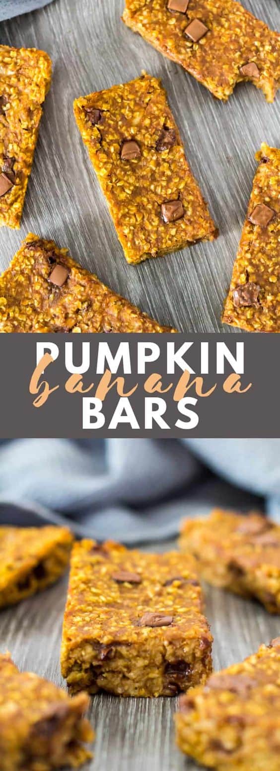 6. Pumpkin Banana Breakfast Bars