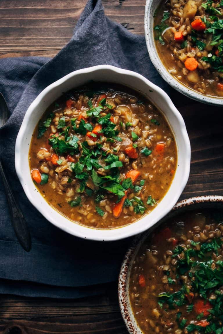 1. Winter Vegan Vegetable Soup