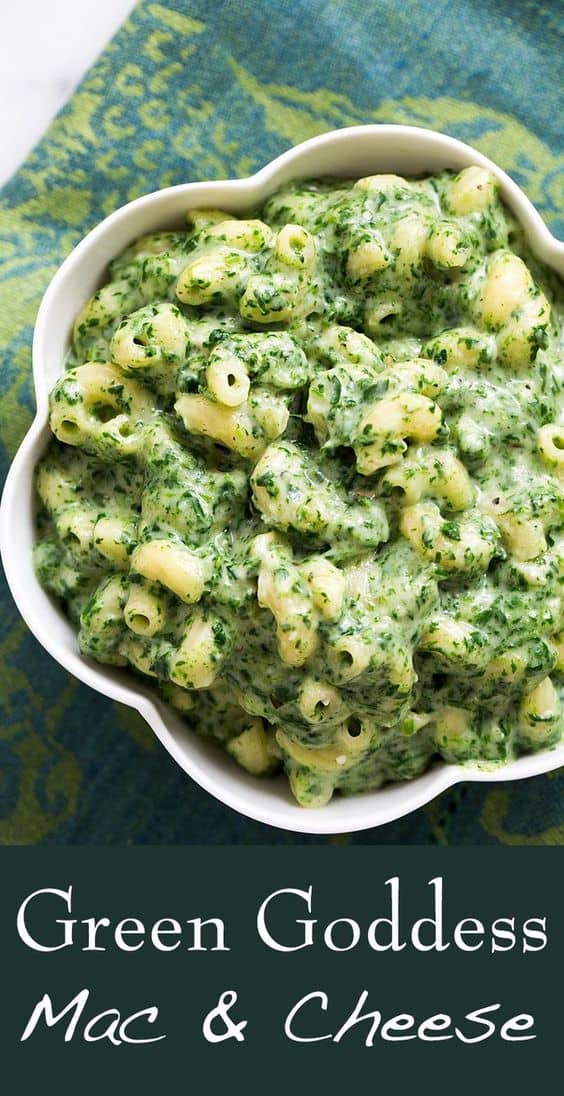 8. Green Goddess Mac and Cheese
