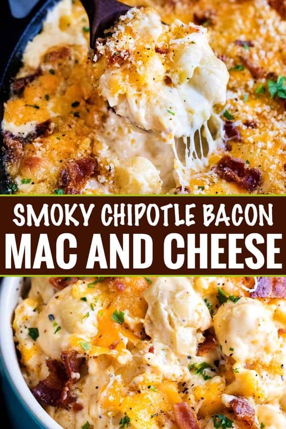 Smoky Chipotle Bacon Mac and Cheese