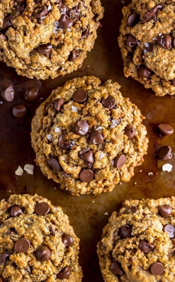 Vegan Oatmeal Chocolate Chip Cookies
