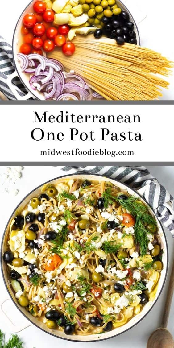 8. Mediterranean One Pot Pasta