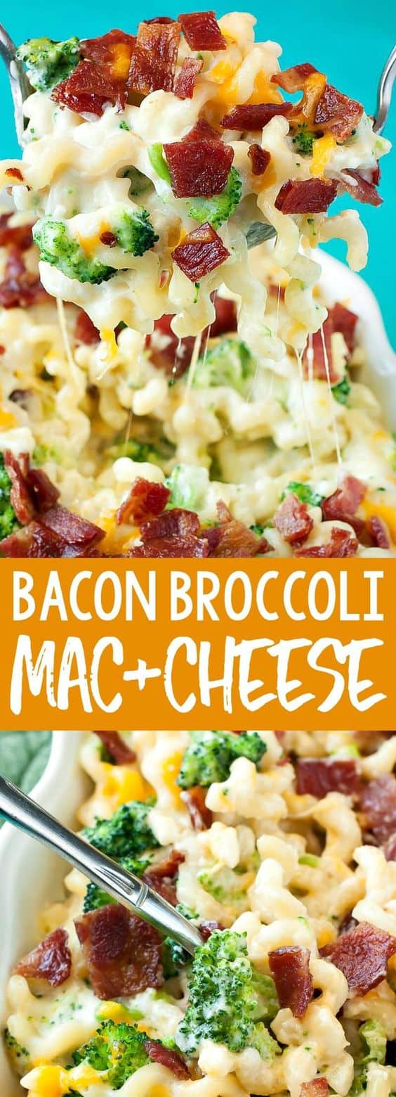 5. Bacon Broccoli Mac and Cheese