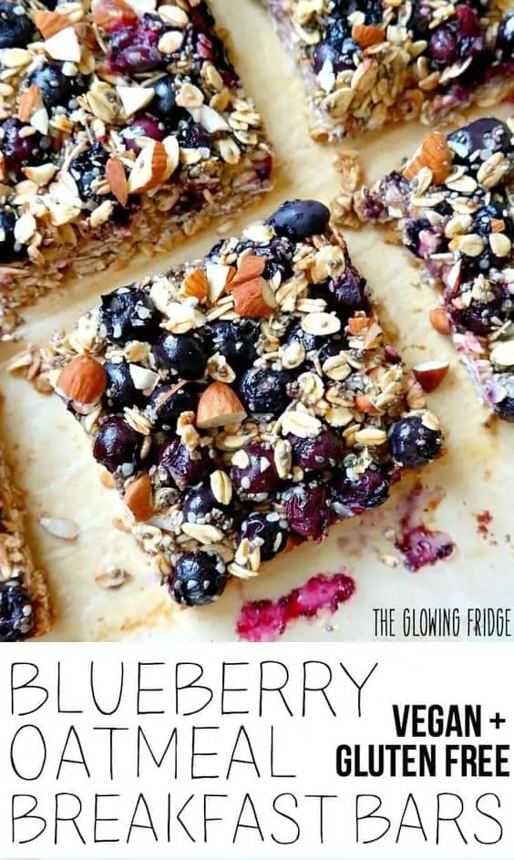 Blueberry Oatmeal Breakfast Bars