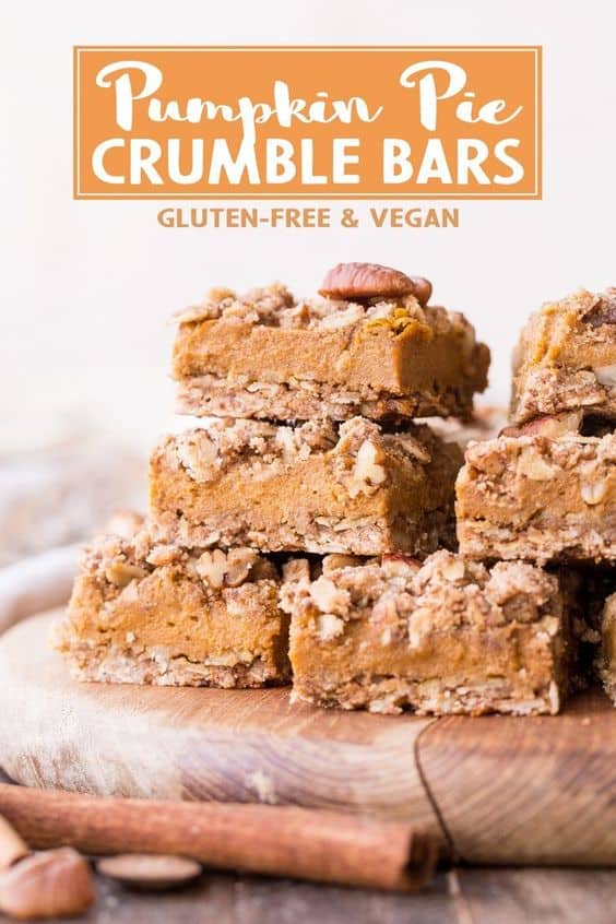 Pumpkin Pie Crumb Bars