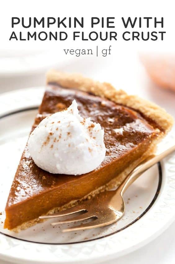 Vegan Pumpkin Pie with Almond Flour Pie Crust