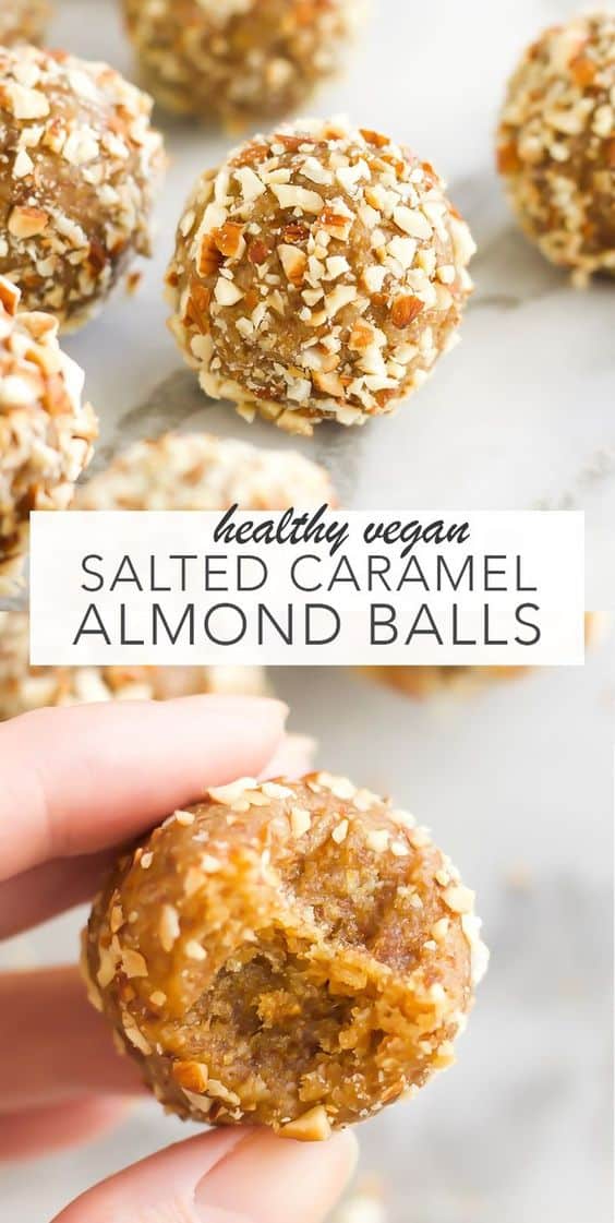 3. Vegan Salted Caramel Almond Balls