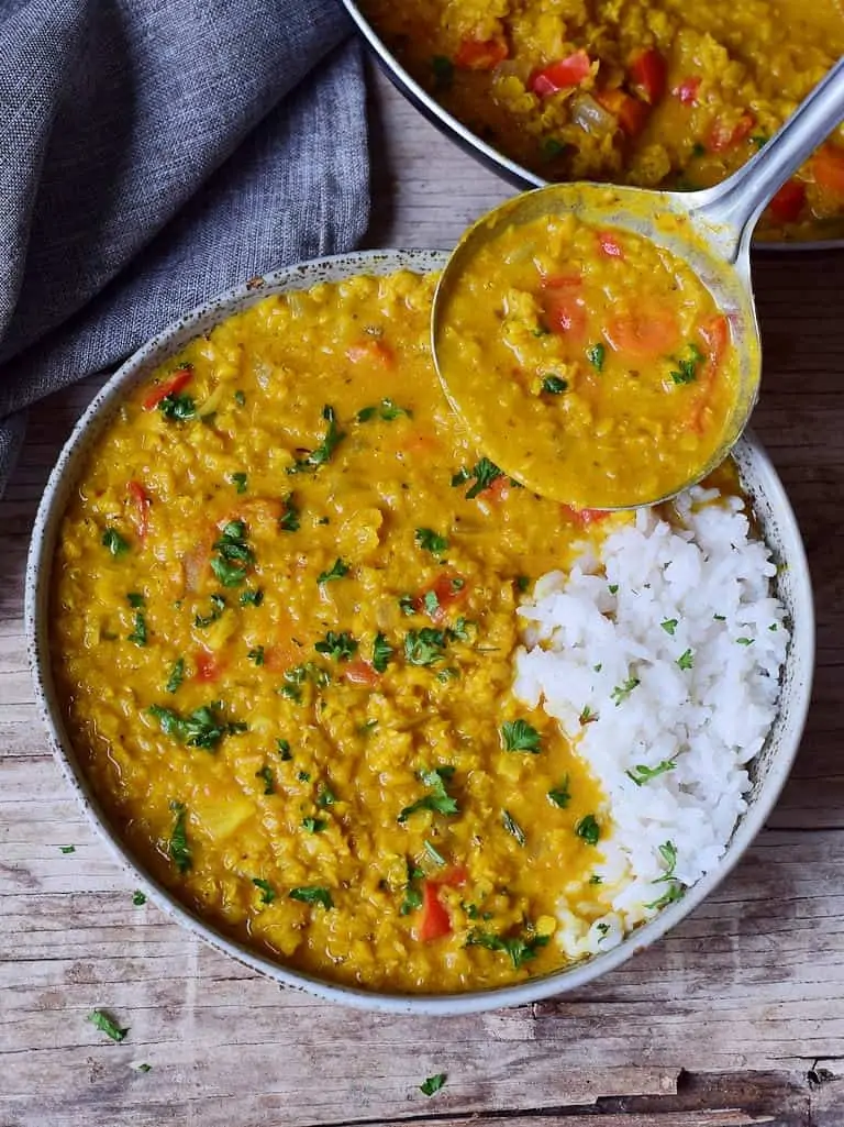 Easy Red Lentil Dahl | Masoor Dal Recipe