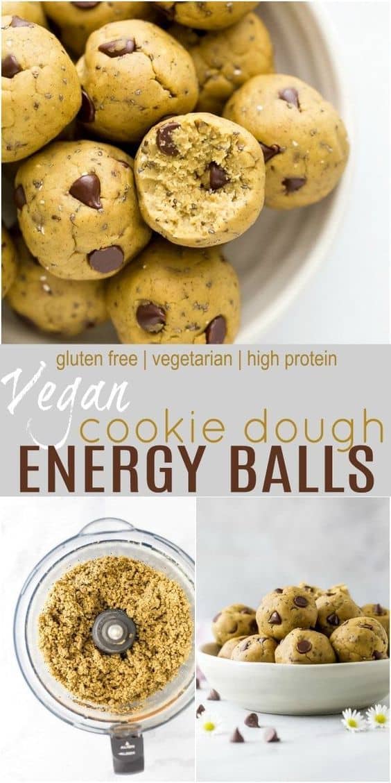 8. Vegan Cookie Dough Energy Balls
