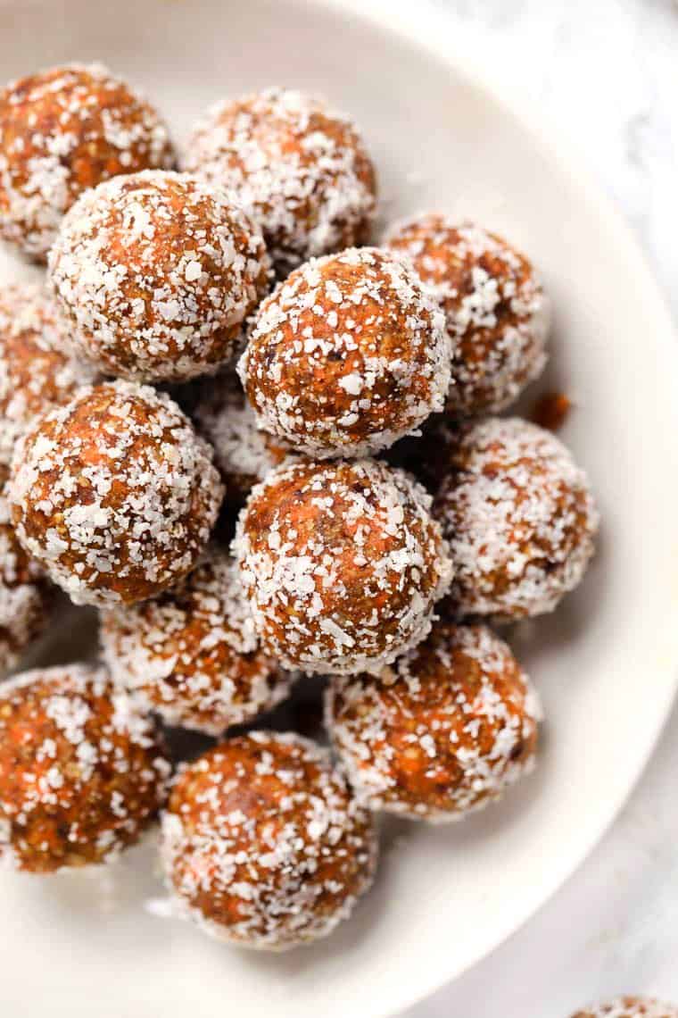 15. Vegan Carrot Cake Bites