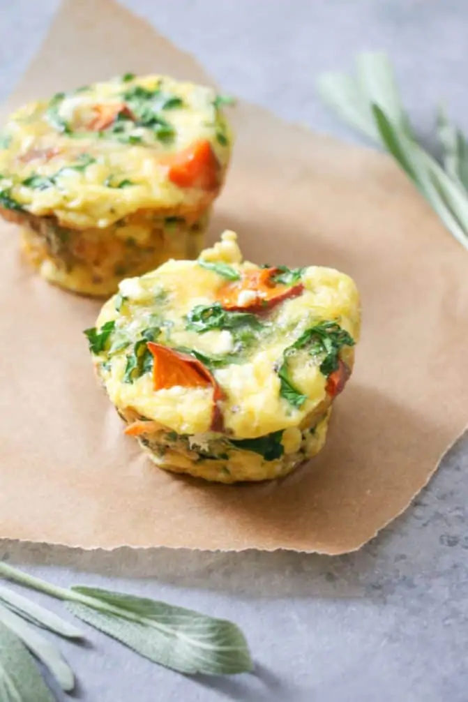 5-Ingredient Sweet Potato & Sage Egg Muffins