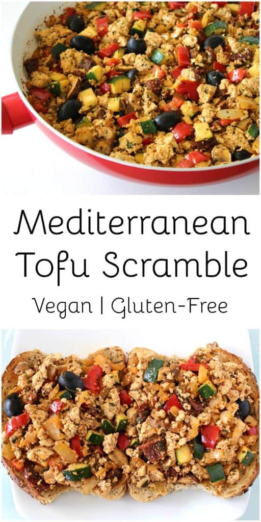 Mediterranean Tofu Scramble