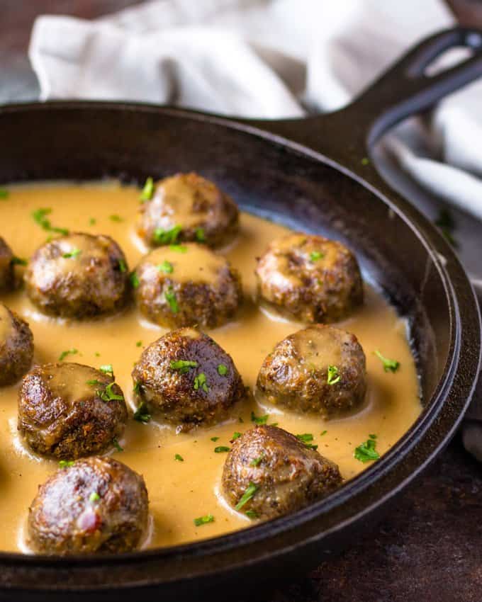 Vegan Swedish Meatballs