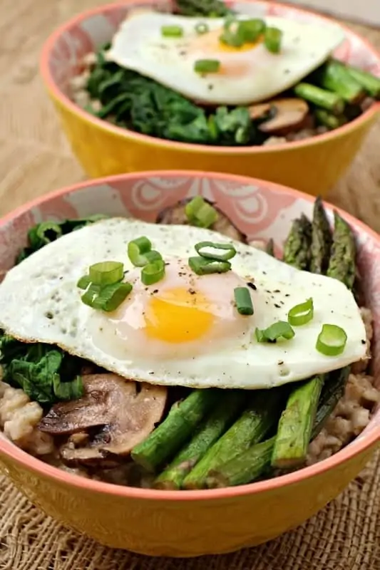  Savory Veggie Oatmeal Bowl