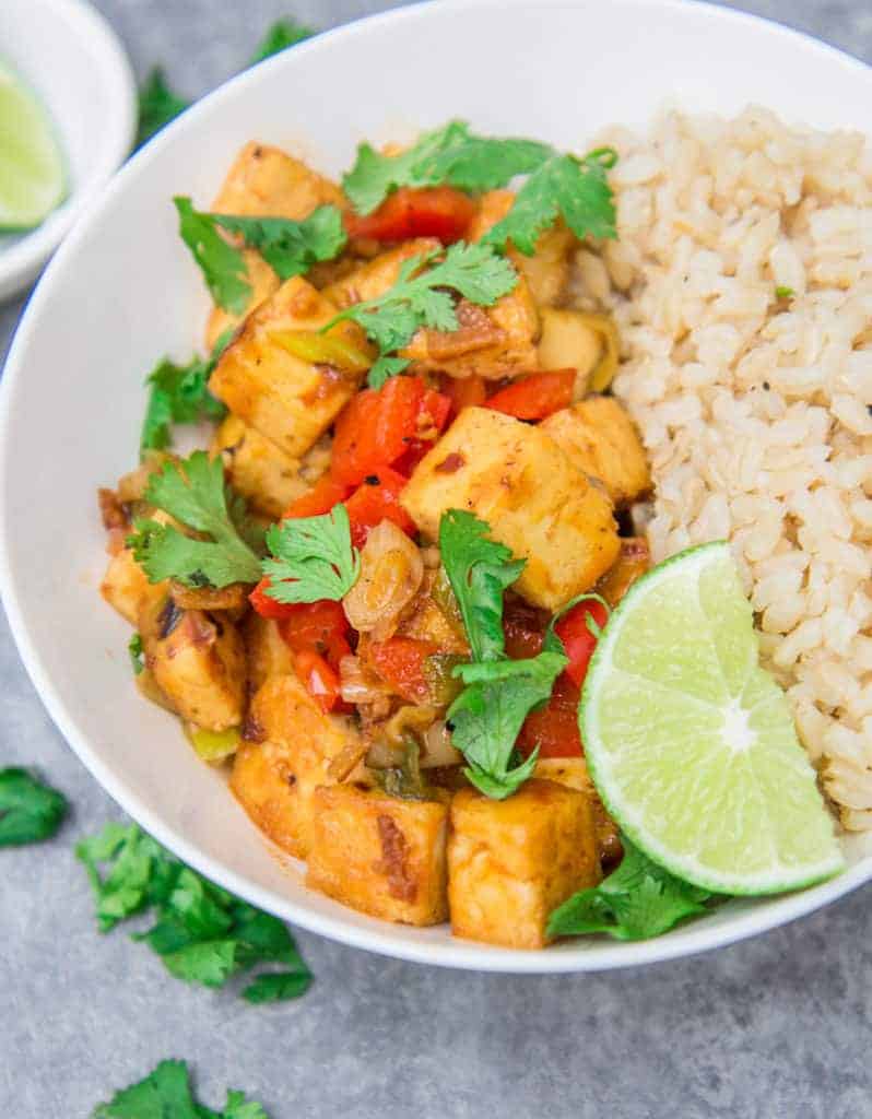 Thai coconut curry tofu