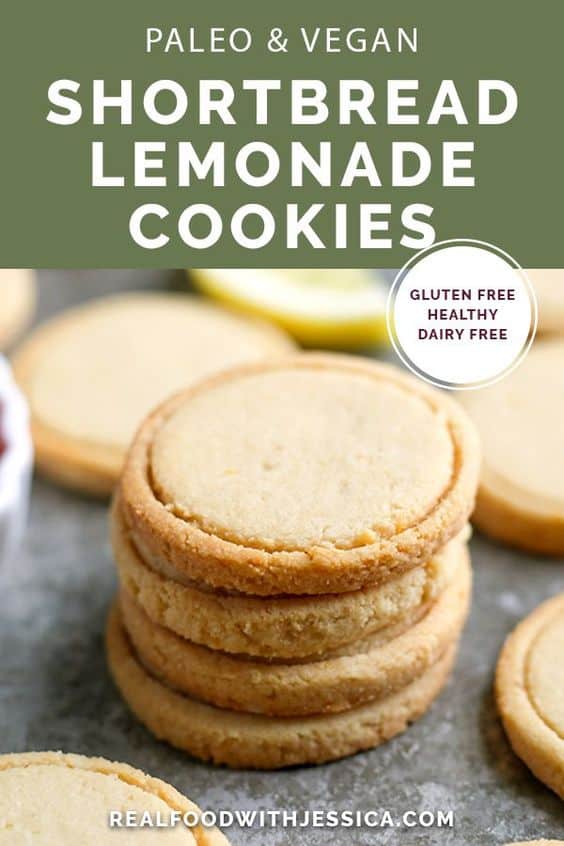 Paleo Vegan Shortbread Lemonades