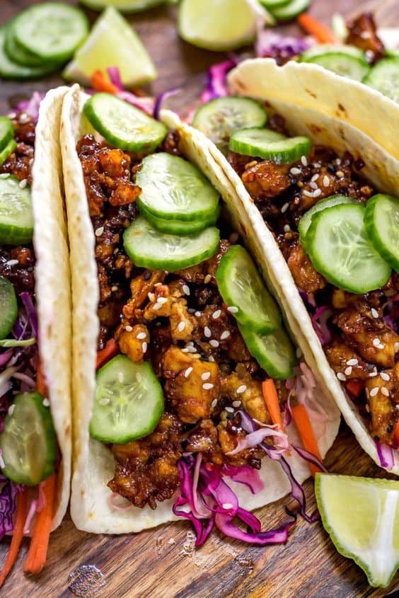 Korean-Inspired Crispy Tofu Tacos