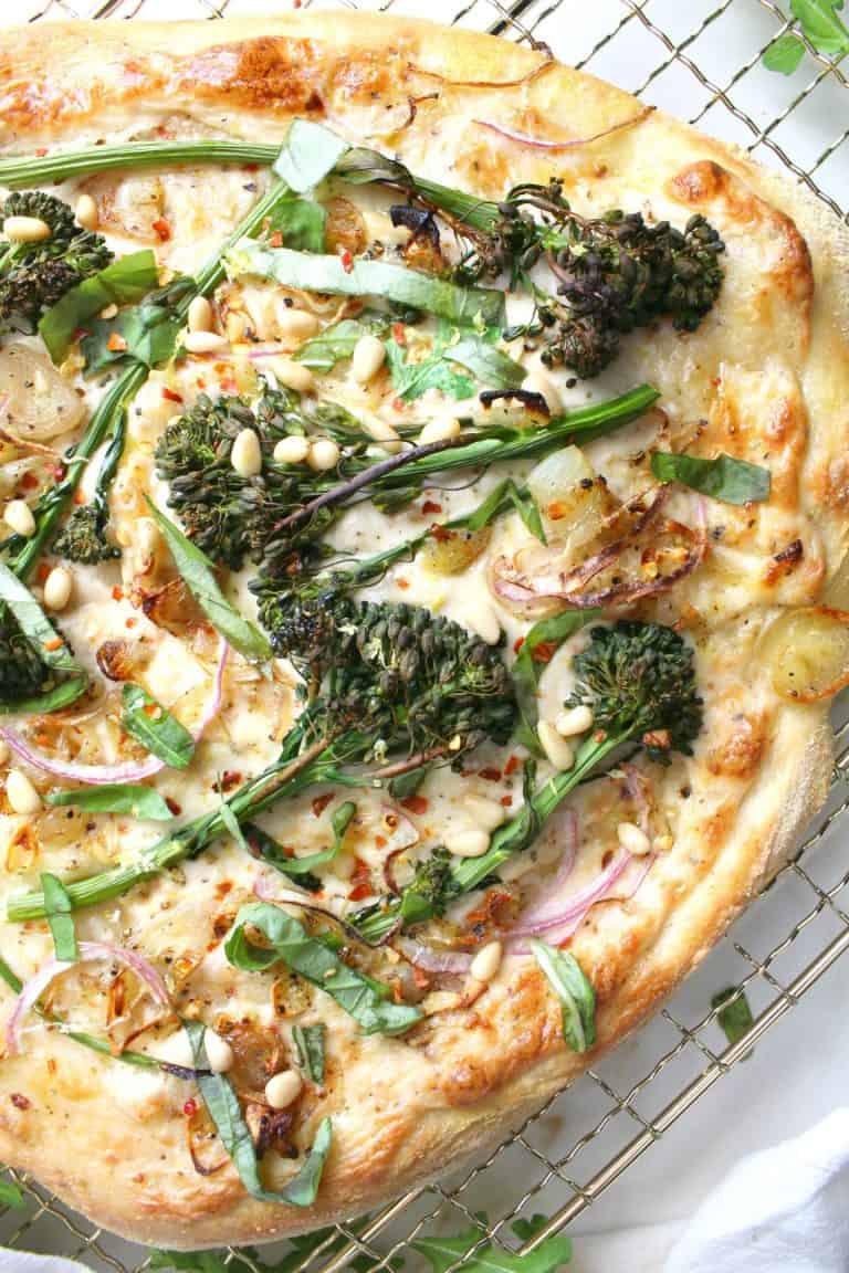 14. Broccolini & Shallot White Pizza