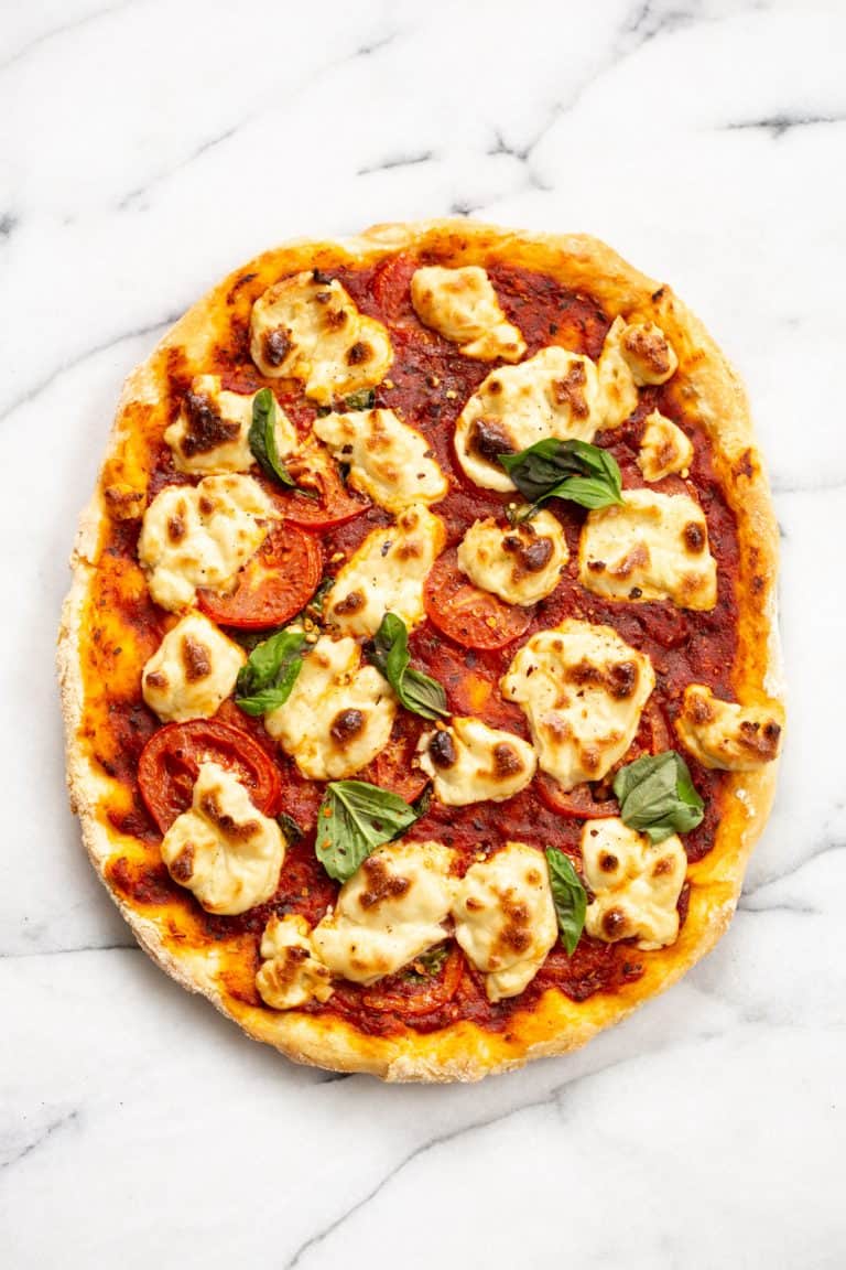 8. Vegan Margherita Pizza With Cashew Mozzarella
