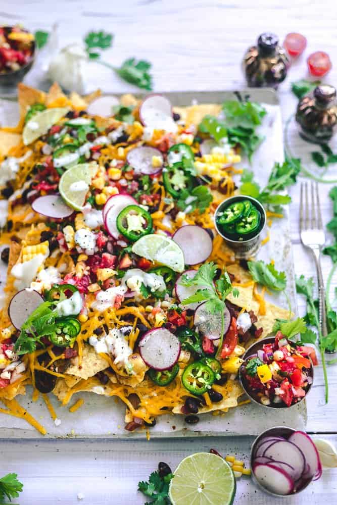 Fully Loaded Black Bean Nachos