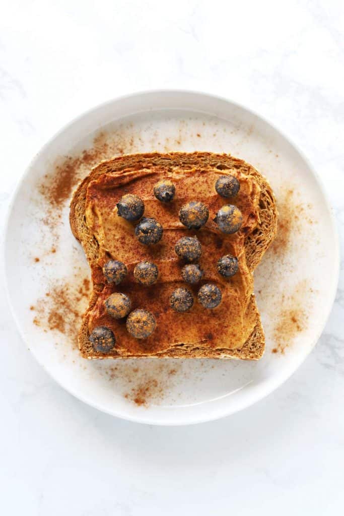 Peanut Butter Blueberry Toast