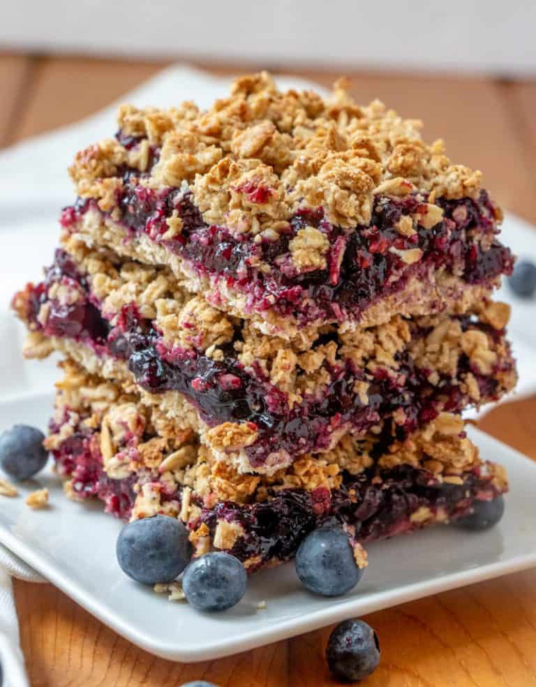 4. Vegan Blueberry Oat Bars