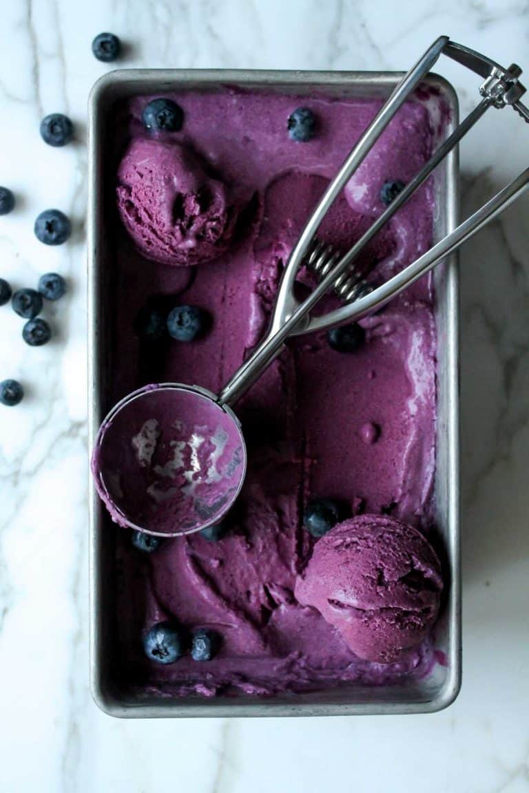 12. Vegan Blueberry Ice Cream