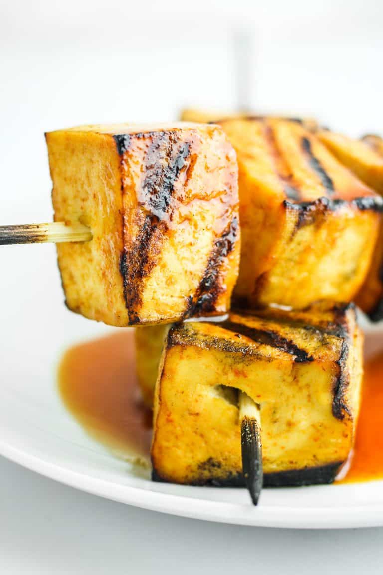 13. Sweet and Spicy Grilled Tofu