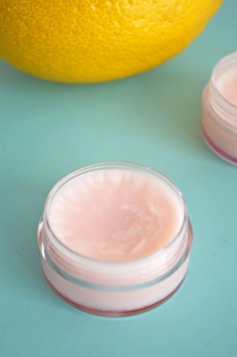 hindbær citron læbepomade