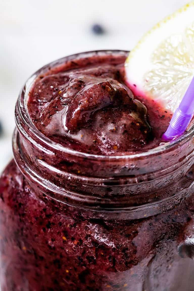 12. Blueberry Lemonade Slushie