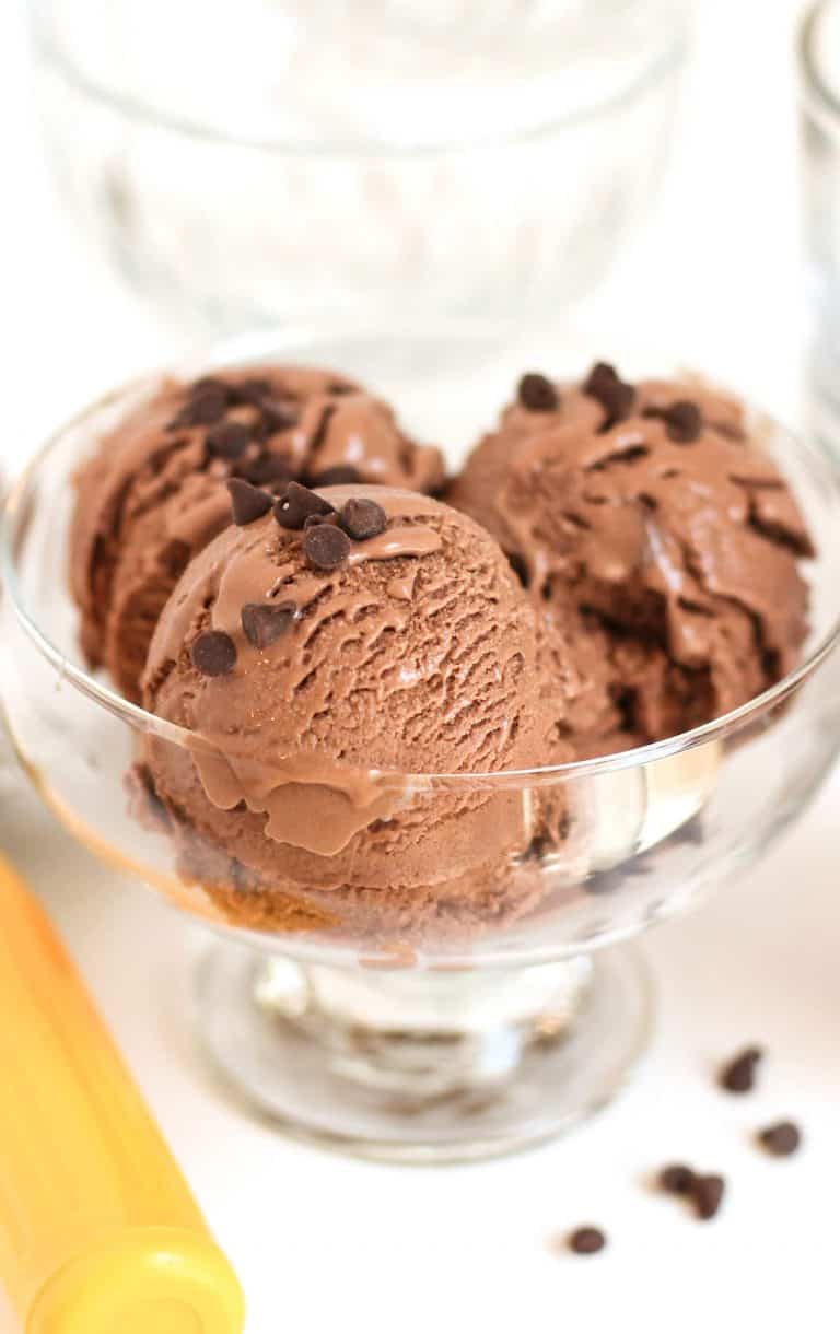 8. Healthy Double Chocolate Protein Frozen Yogurt