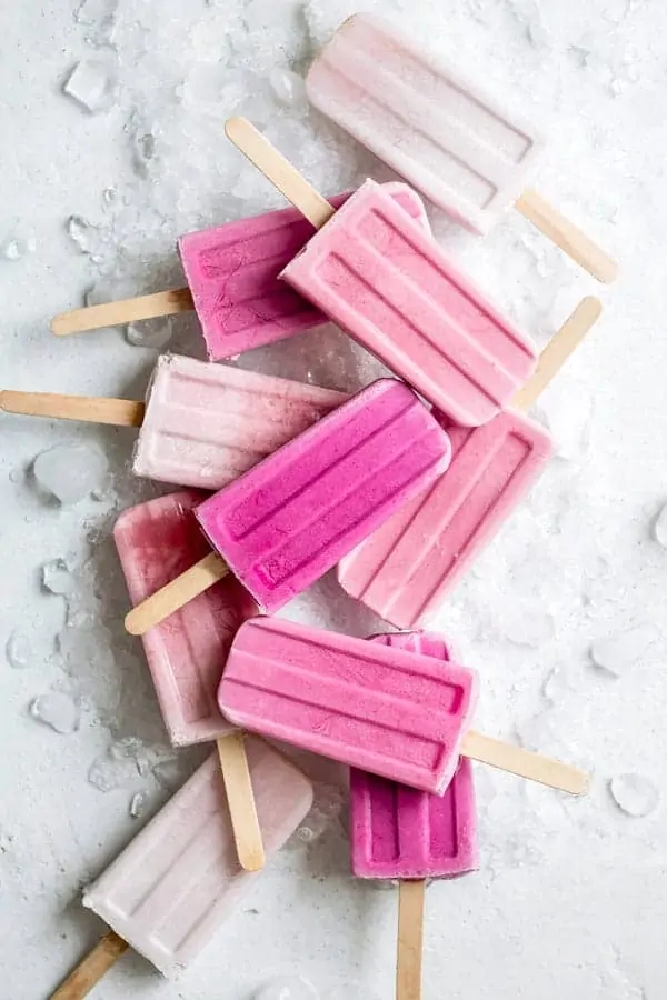 Raspberry Coconut Creamsicles