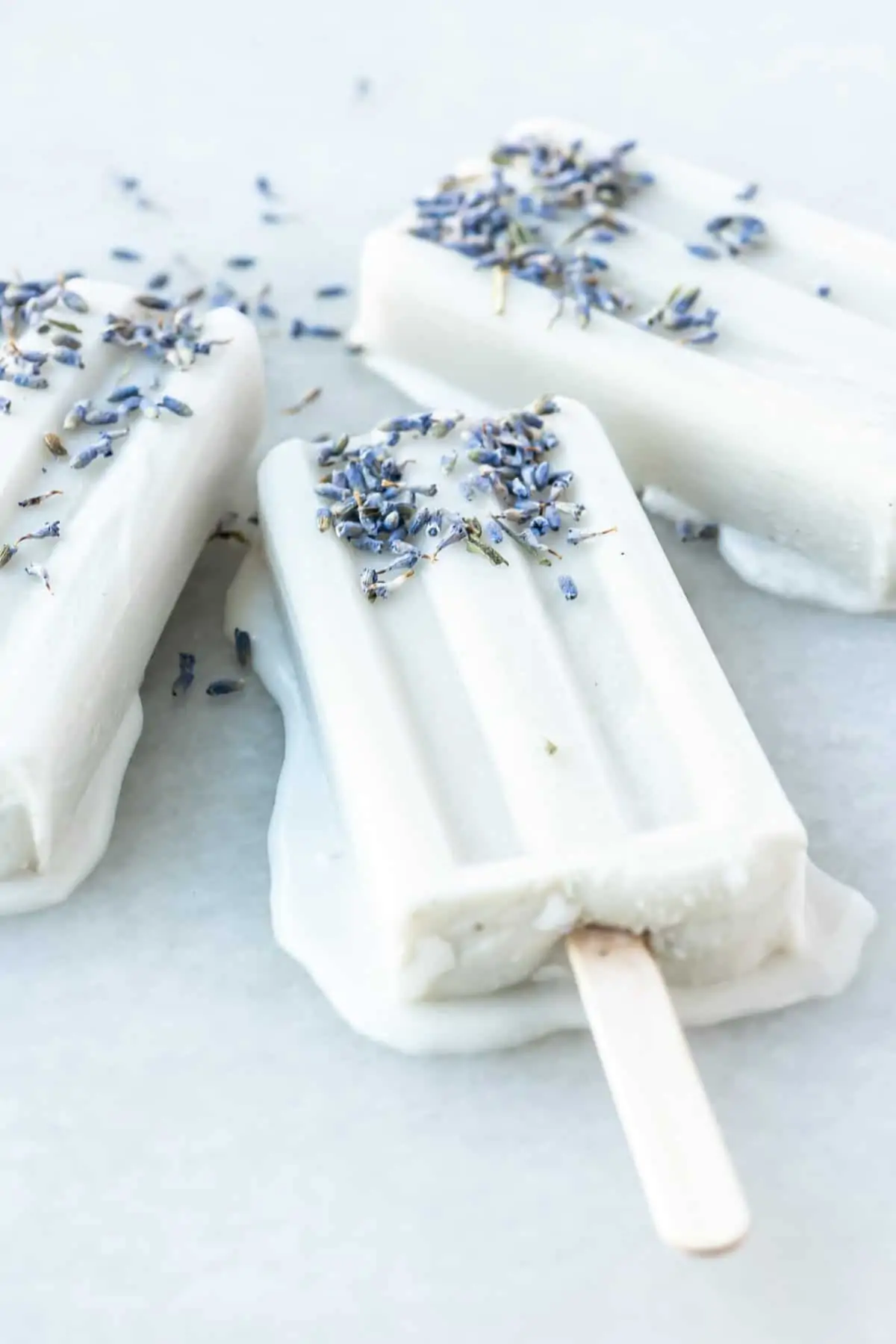 Lavender Moon Milk Popsicles