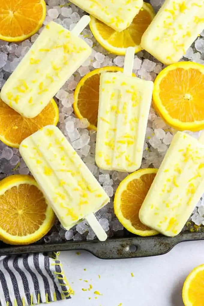 Orange Creamsicle Pops