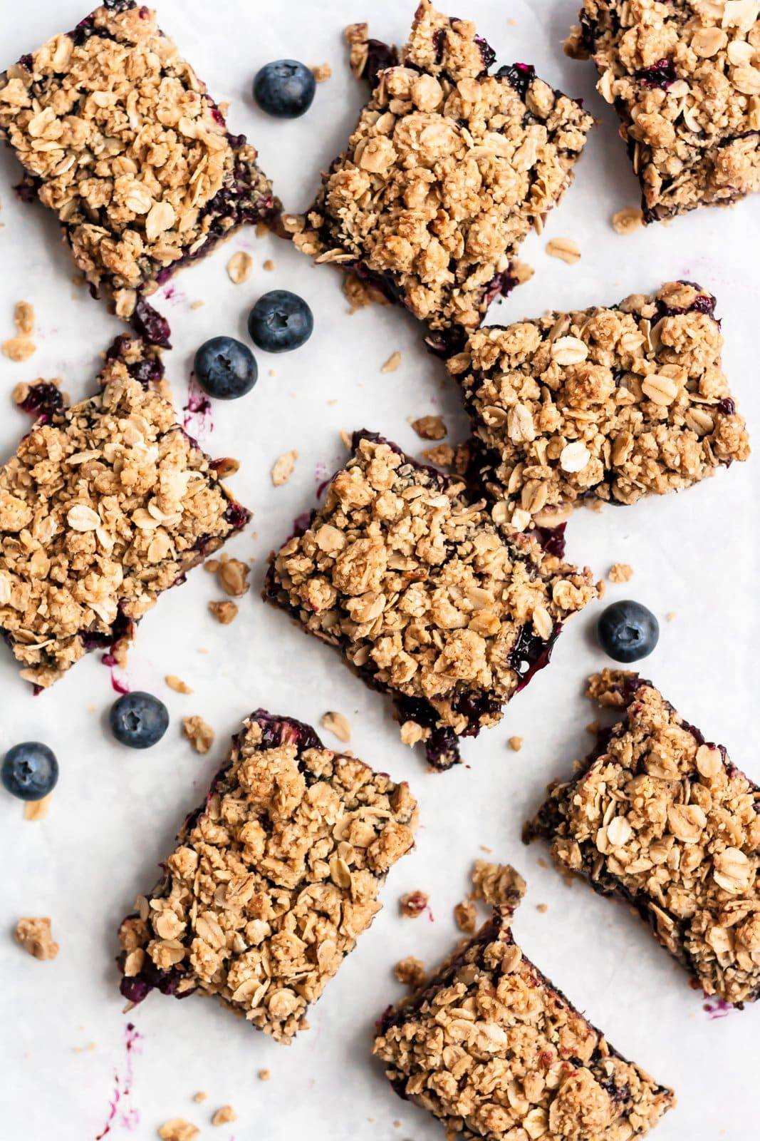 Blueberry Pie Bars with Oatmeal Crumble