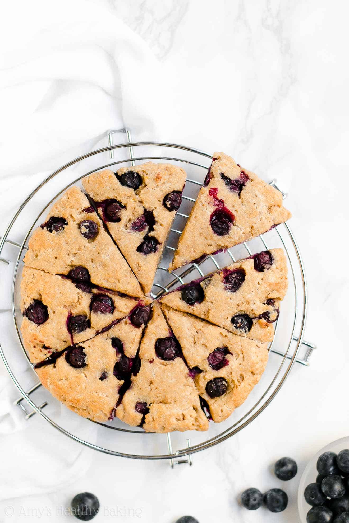 Healthy Lemon Blueberry Scones