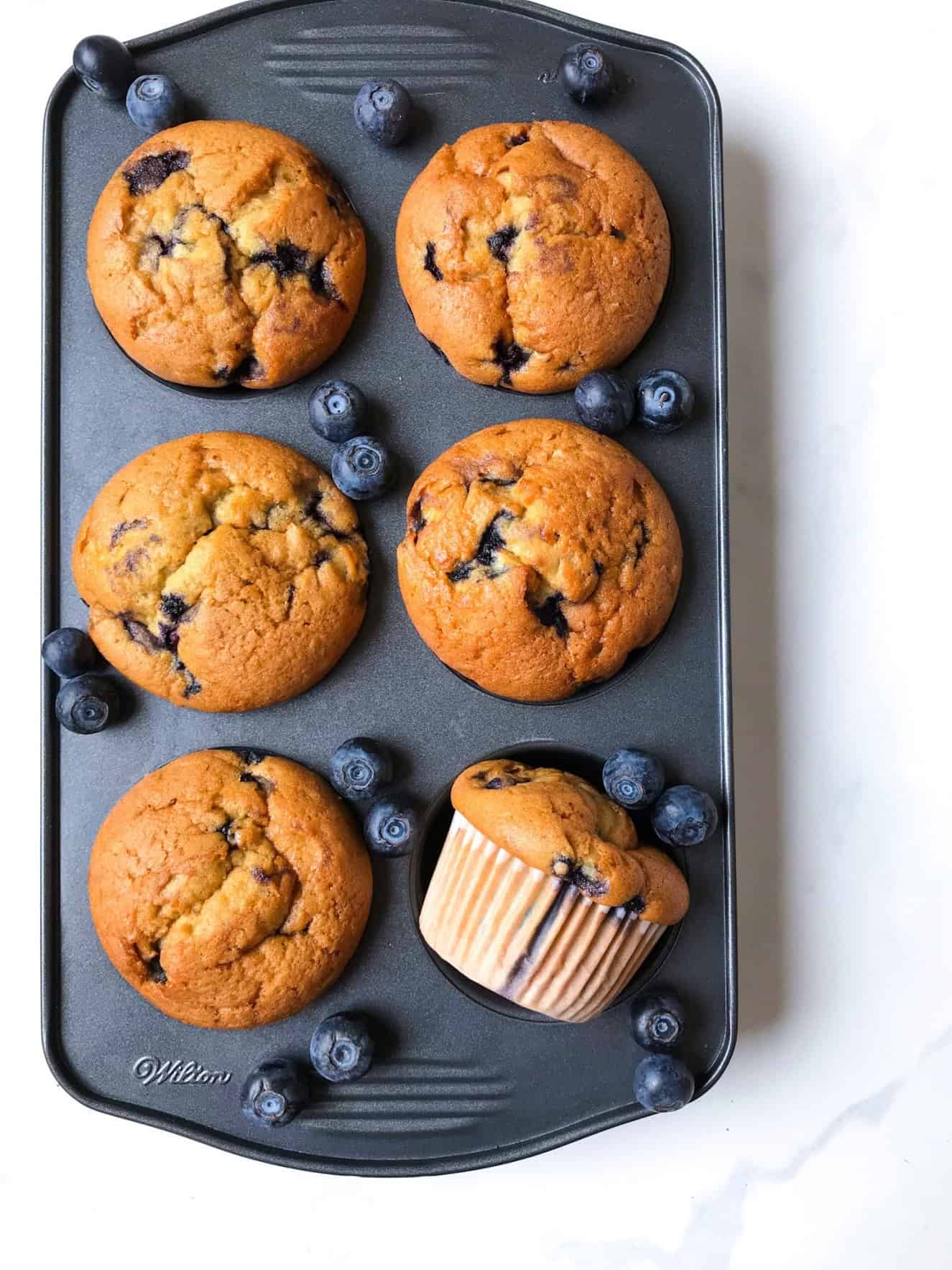 Healthy Blueberry Muffins